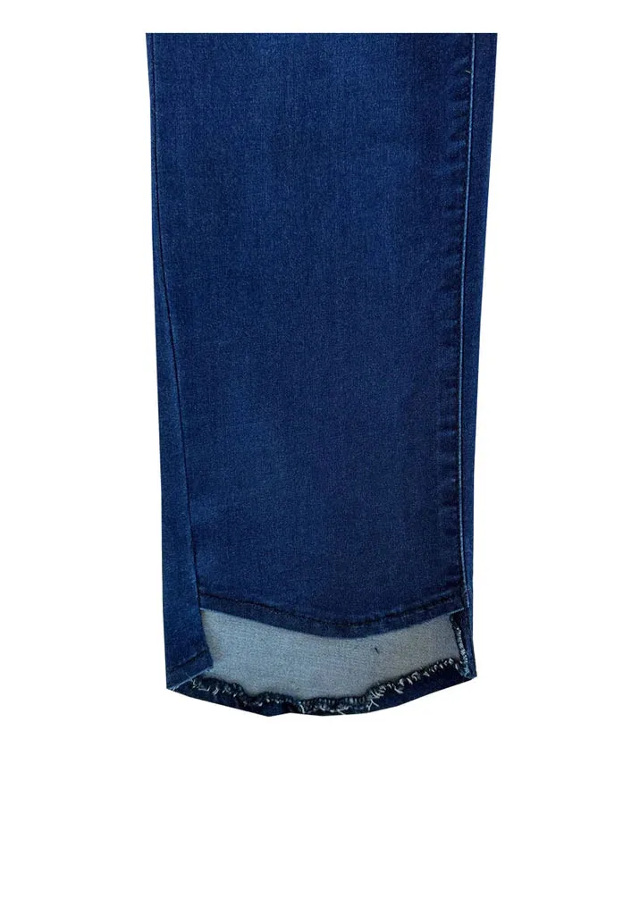 011- Ethyl Bottom Cut Denim Pant