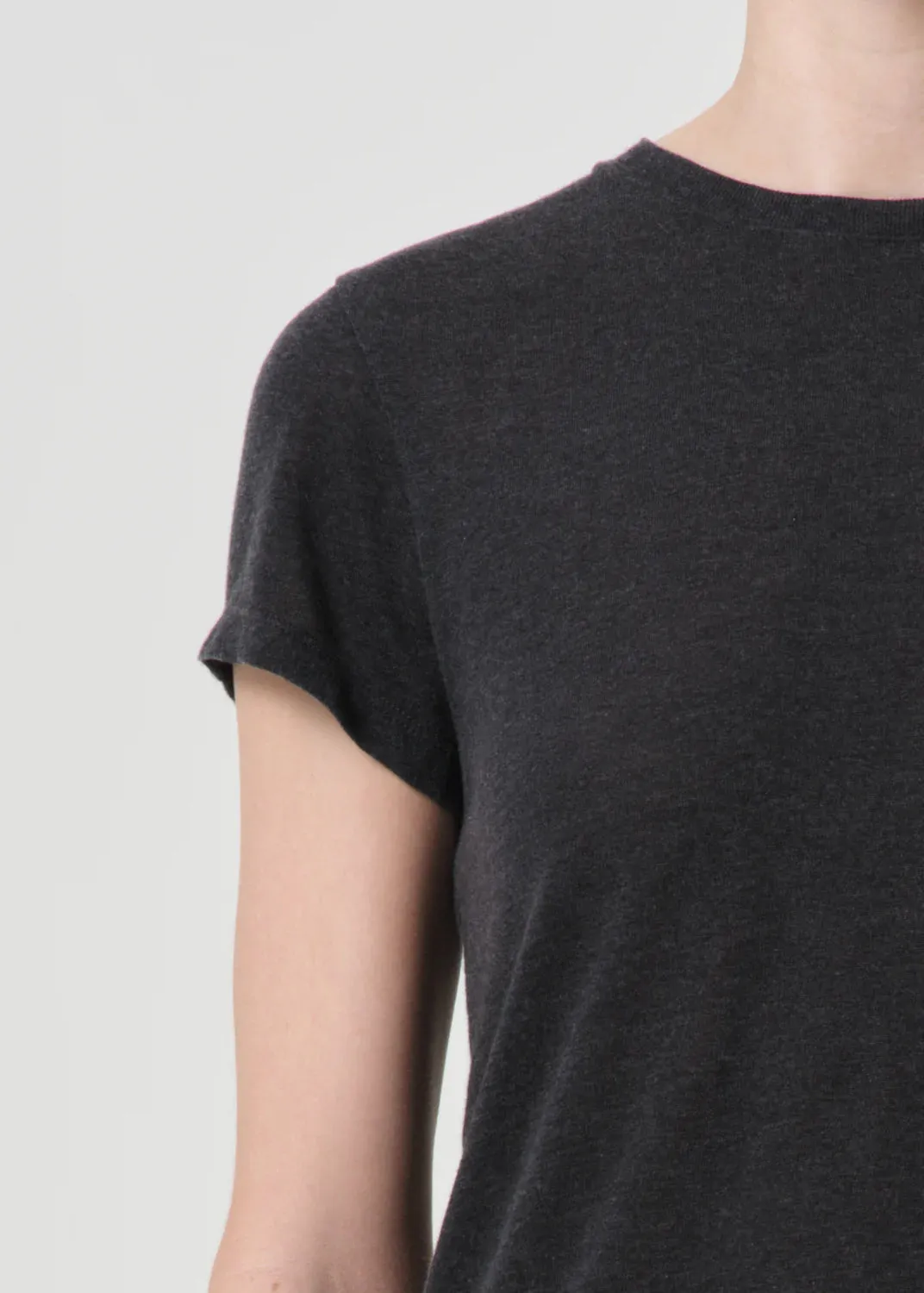 Adine Shrunken Tee in Charcoal Heather