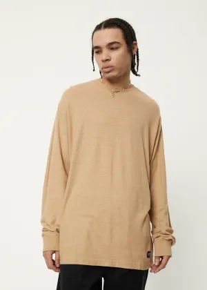 Afends - Essential Long Sleeve Tee in Tan