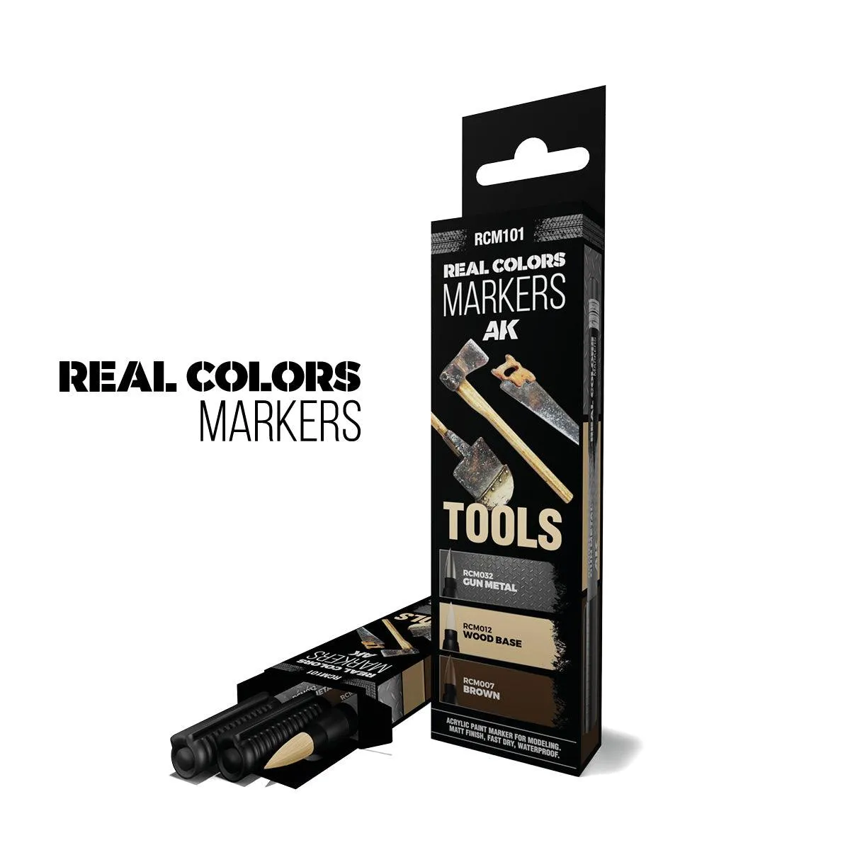 AK Interactive RCM101 RC Markers Set - Tools (3pcs)