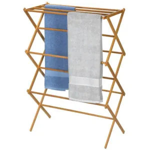 Bamboo X-Frame Clothes Drying Rack