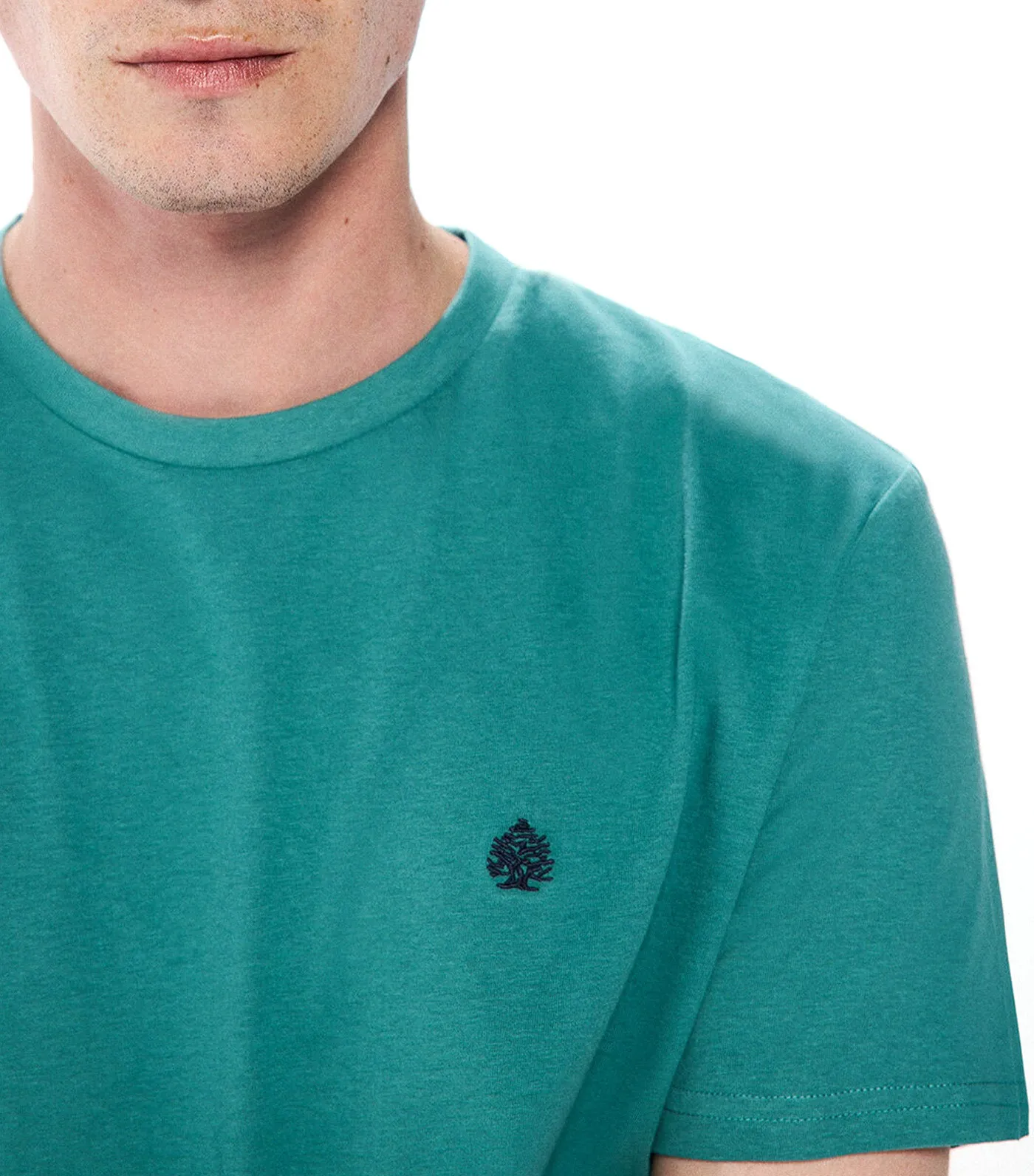 Basic Round Neck T-Shirt Green