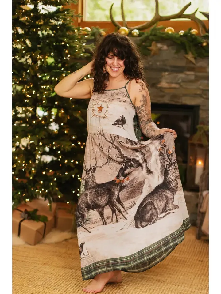 Boheme Bamboo Slip Dress Winter Wish Christmas Plaid LIMITED EDITION - Not included in Black Friday Sale