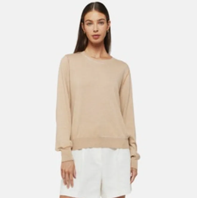 Brodie Winnie Crew Neck Sweater Soft Camel