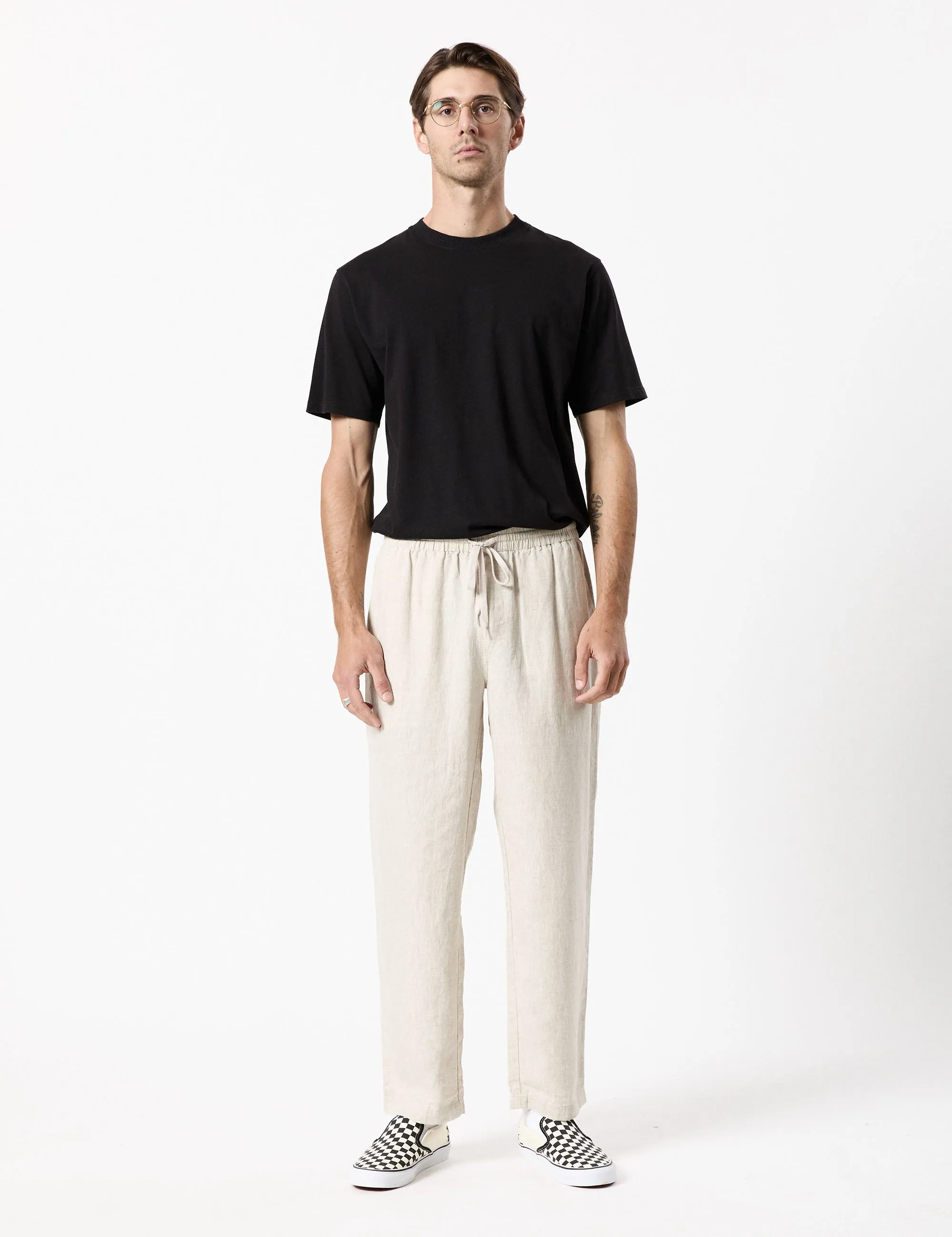 Burbank Linen Pant - Natural