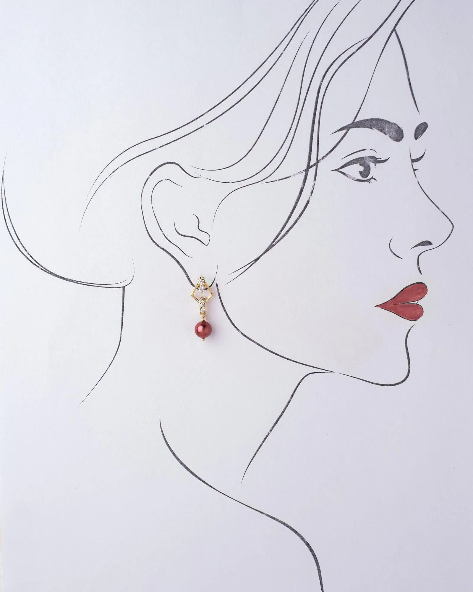 Cascading Chic Pearl Drop Earring