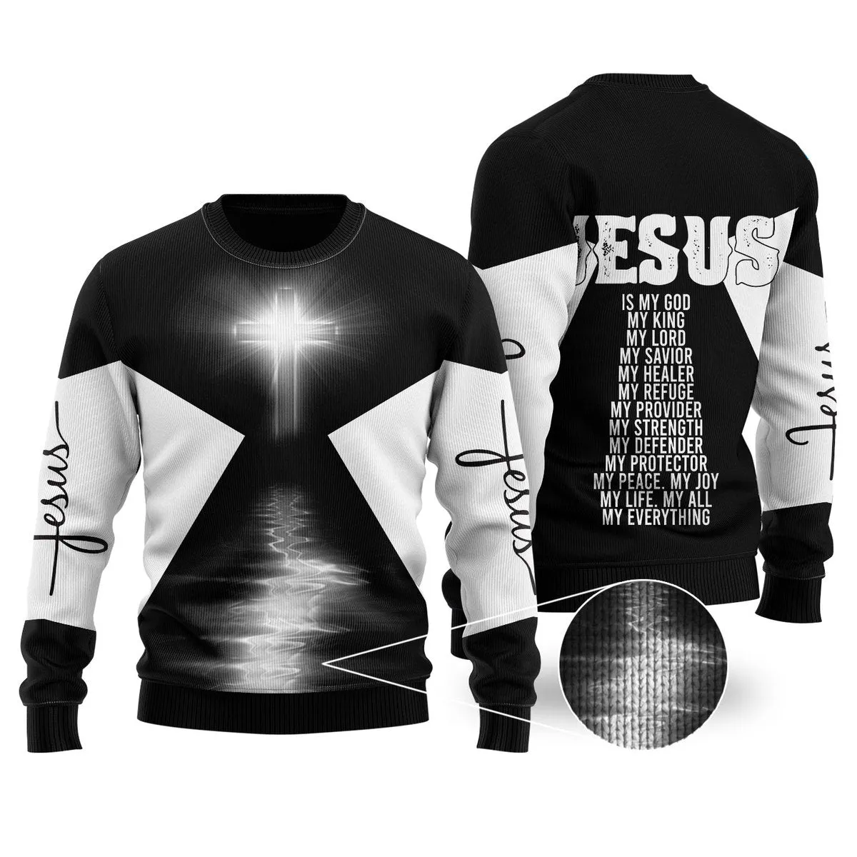 Christian Jesus Ugly Christmas Sweater For Men & Women - Best Gift For Christian - Christian Shirt