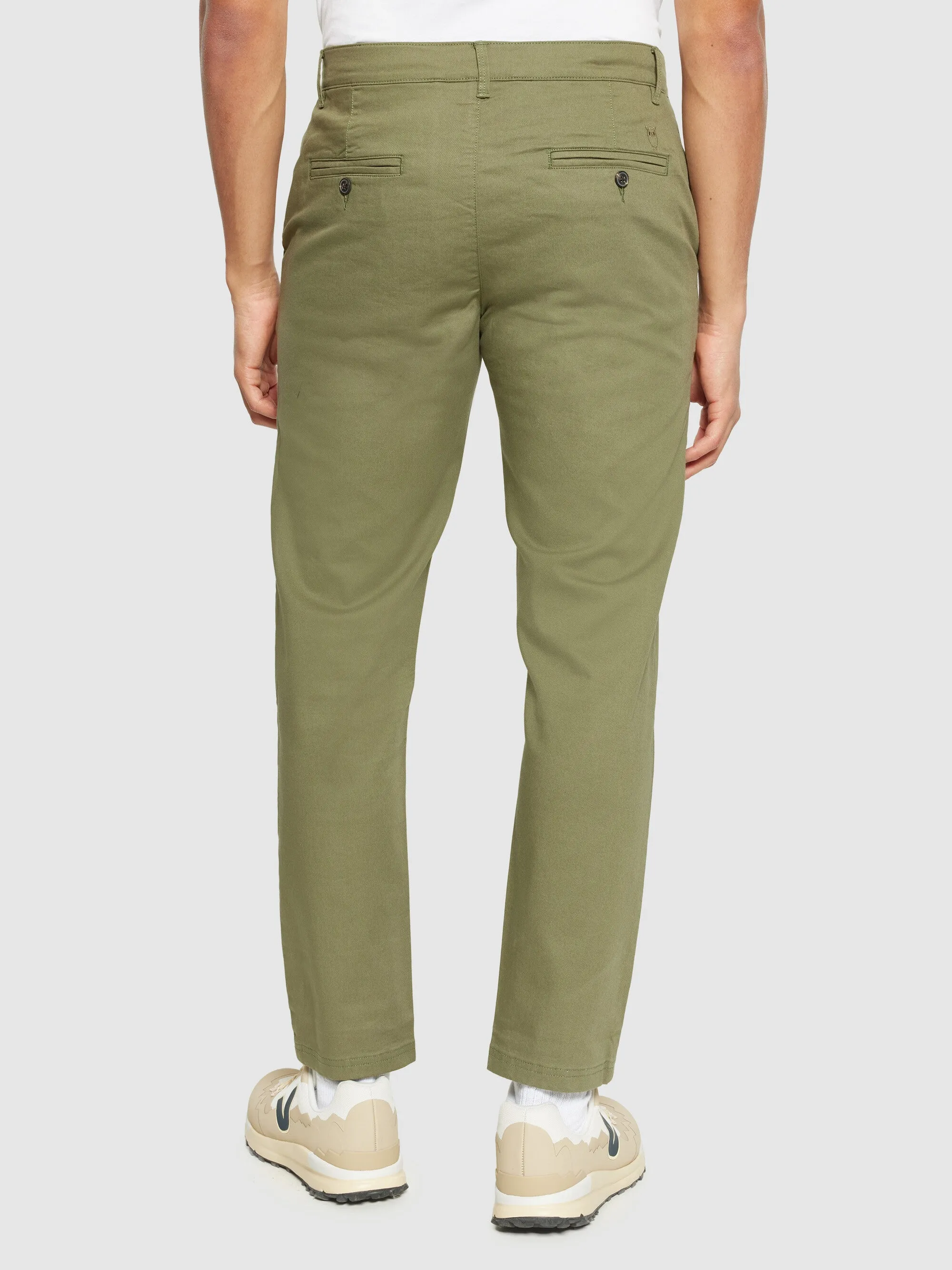 CHUCK regular canvas pants - GOTS/Vegan - Burned Olive