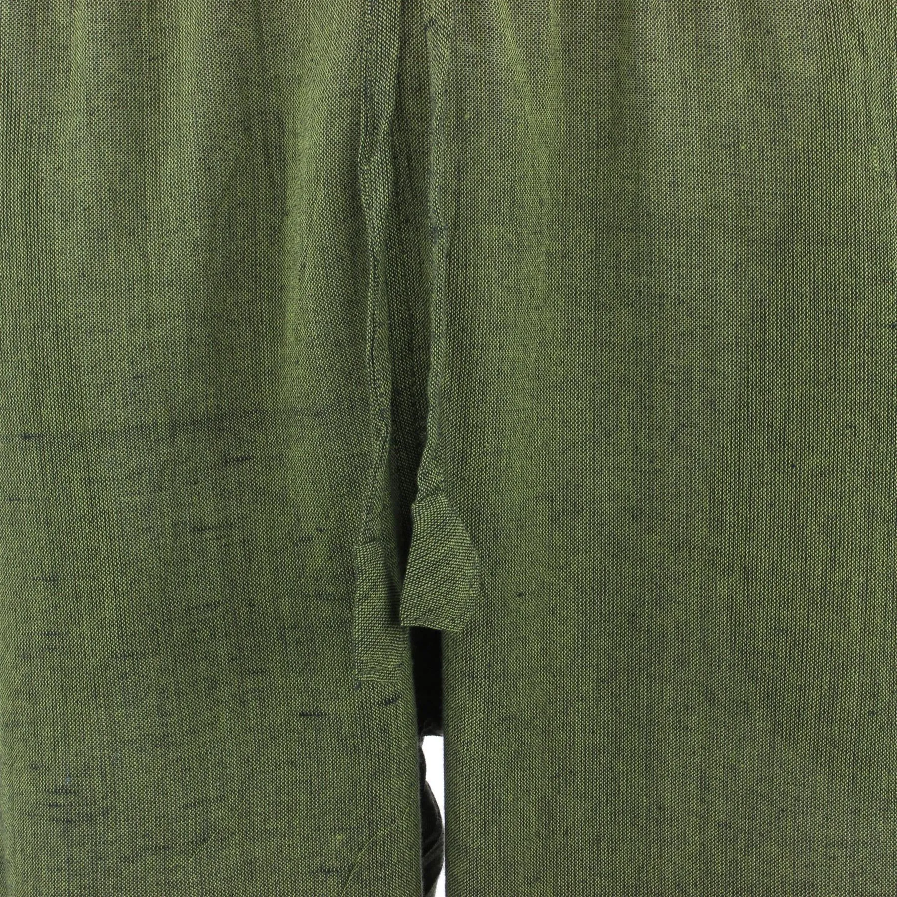 Classic Nepalese Lightweight Cotton Plain Trousers Pants - Green