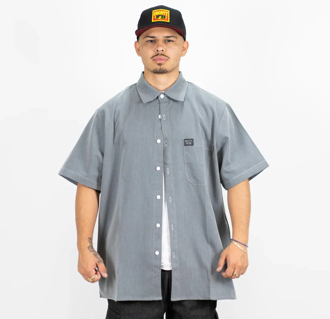 FB County Chambray Button Up Shirt