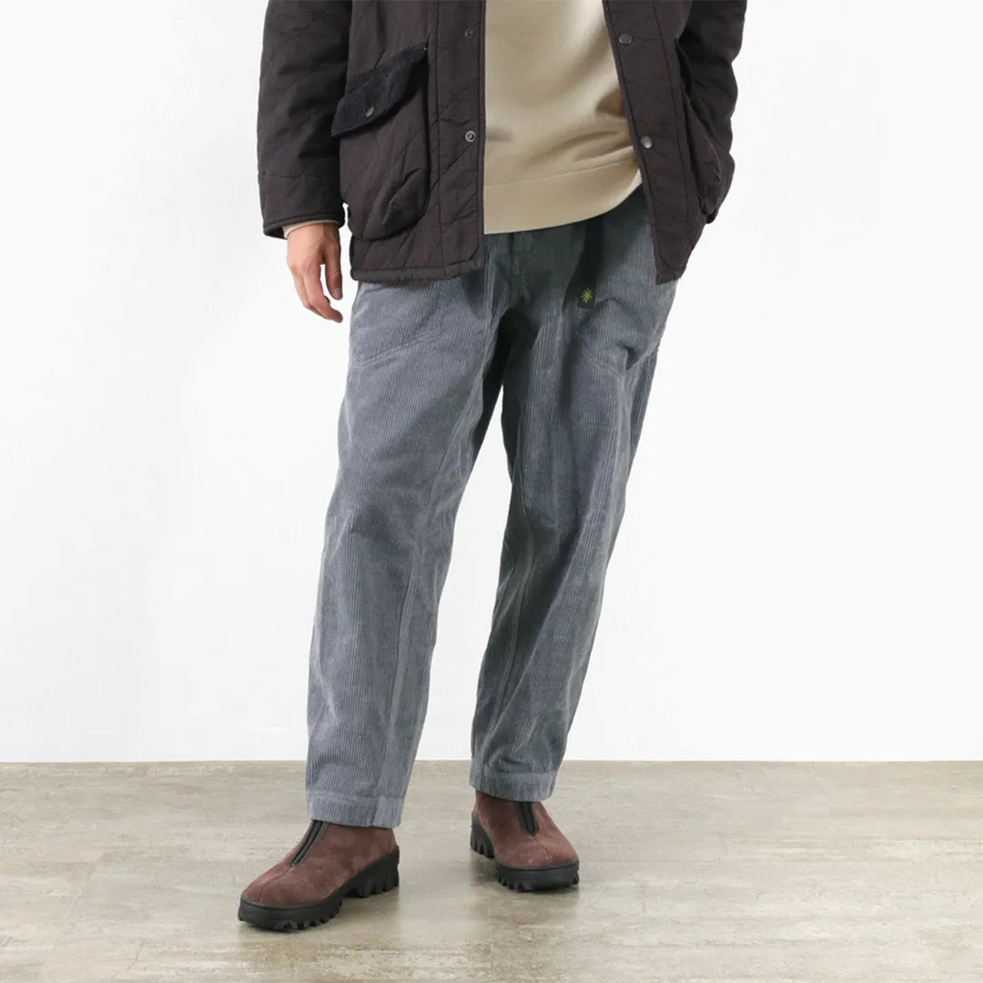 GOHEMP / Hemp Corduroy Traveler Easy Pants Wide Tapered