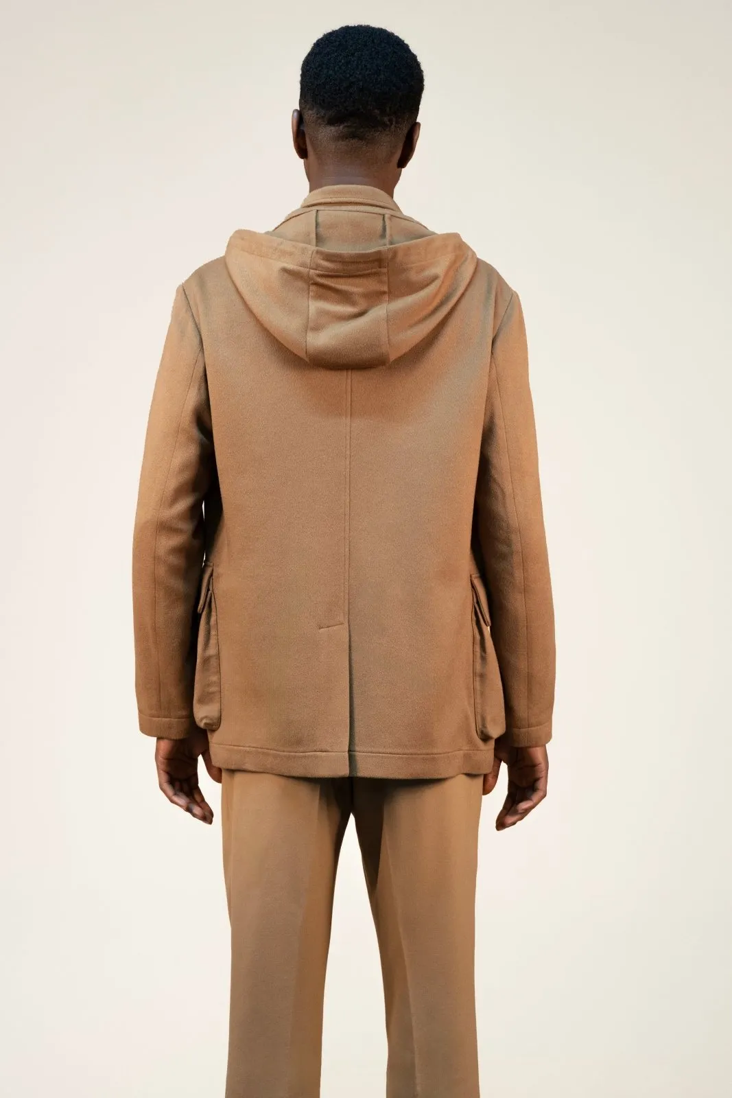 Golden Sand Cashmere Parka