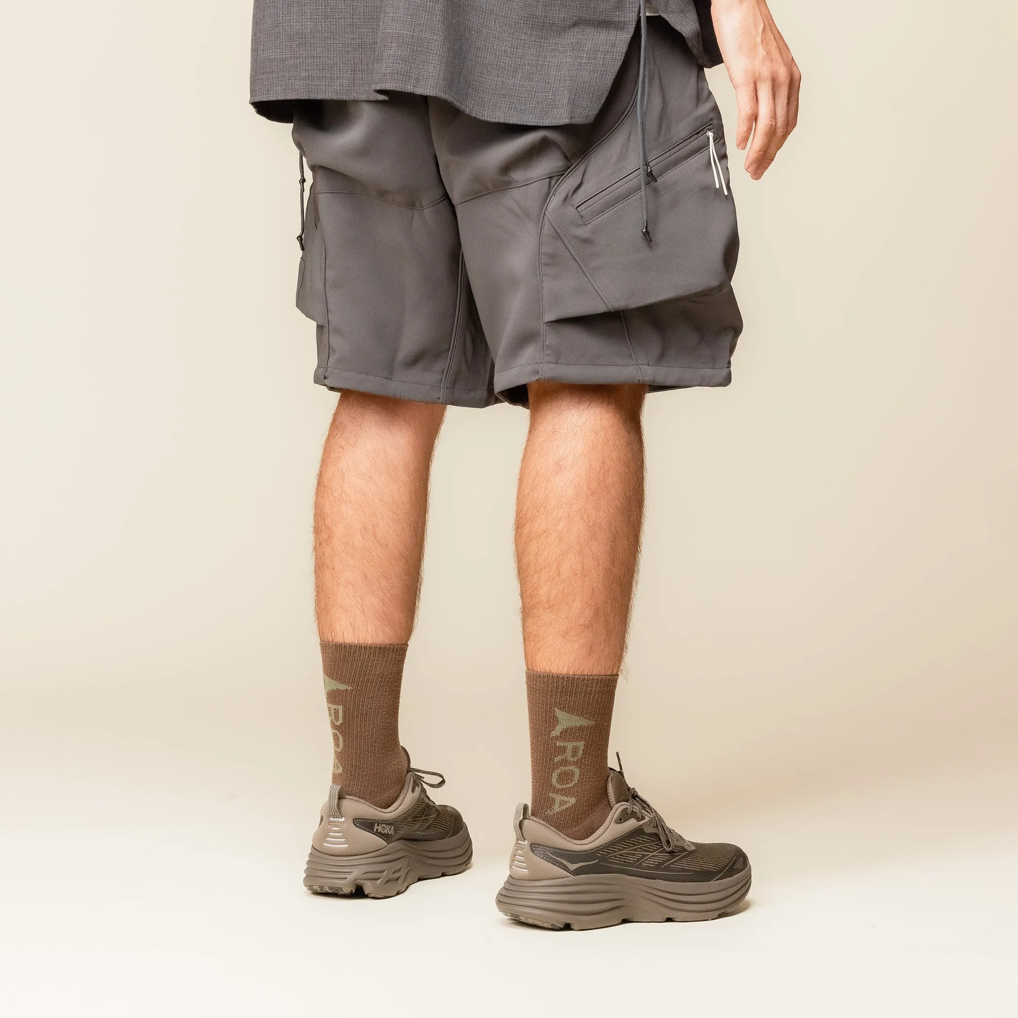 GOOPiMADE - P01-M “Asymptotic” Utility Shorts - Iron (Grey)