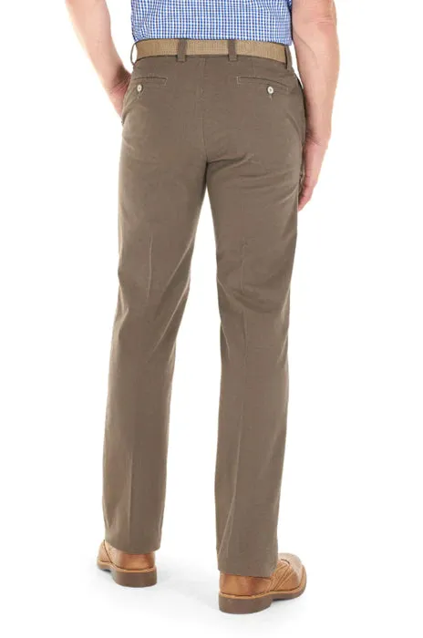 GURTEEN Trousers - Longford Spring Stretch Cotton Chinos - Acorn