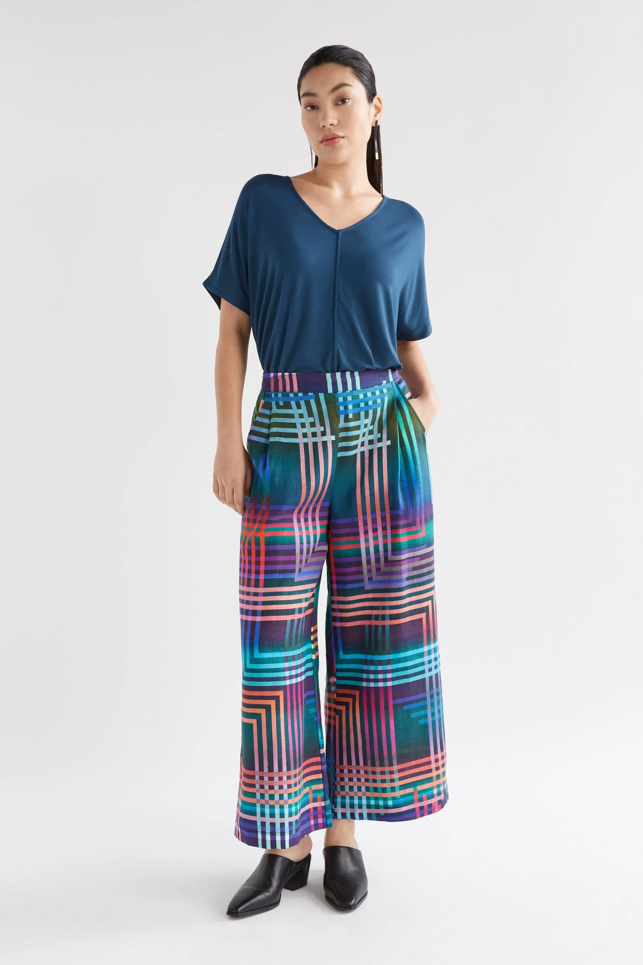 Ilona Light Linen Print Pant