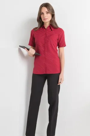 Ladies Wave Short Sleeve Easy-Fit Shirt - 2162-WA