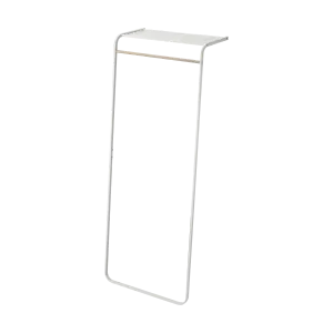 Leaning Coat Rack with Shelf (63" H)  - Steel