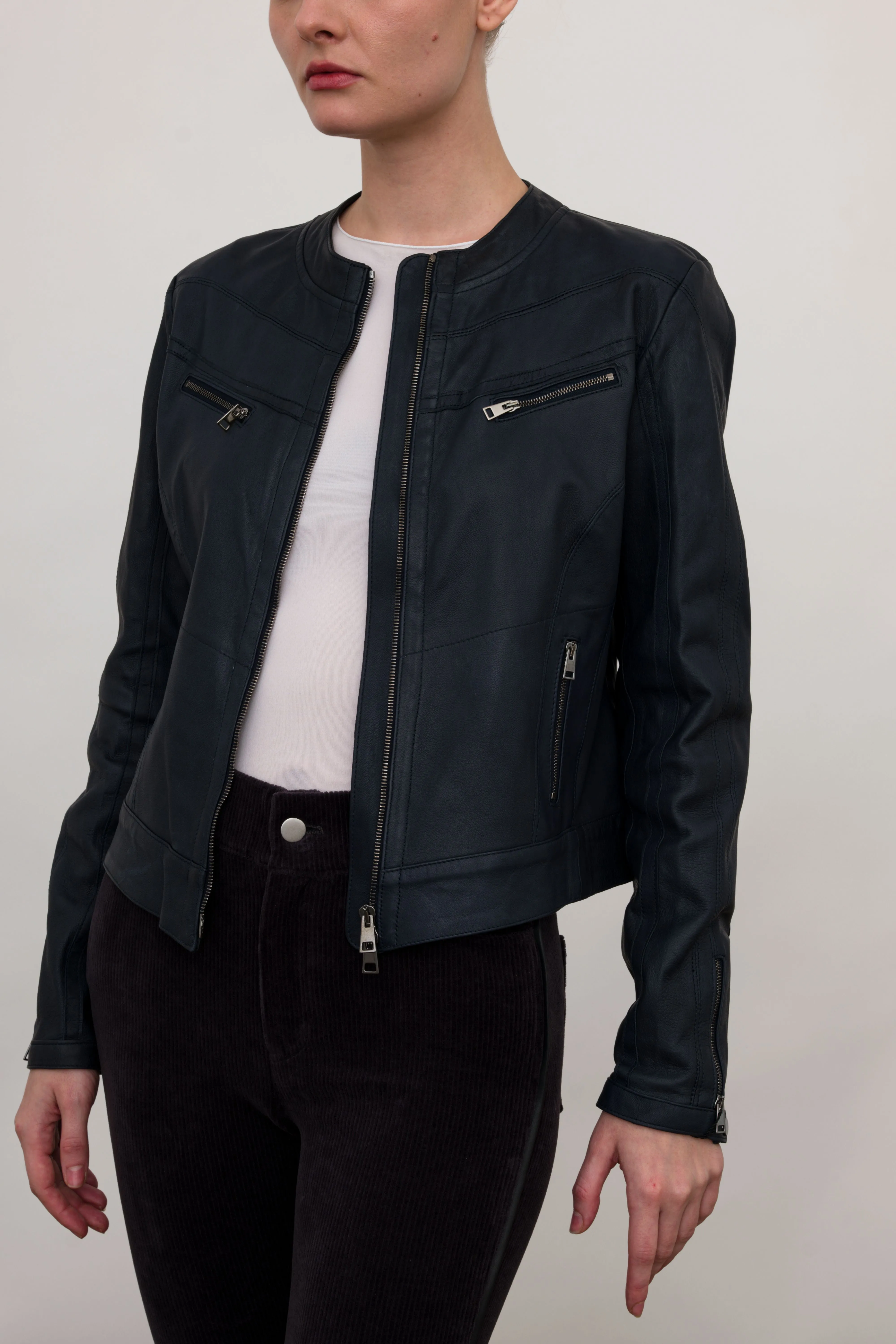 Leather Moto Jacket