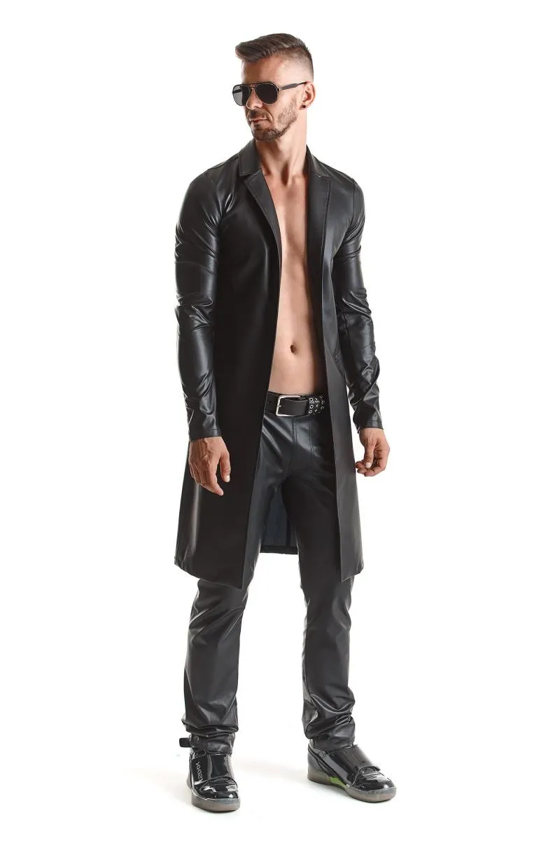 Long Coat RMSergio001 Black by Regnes Fetish Planet