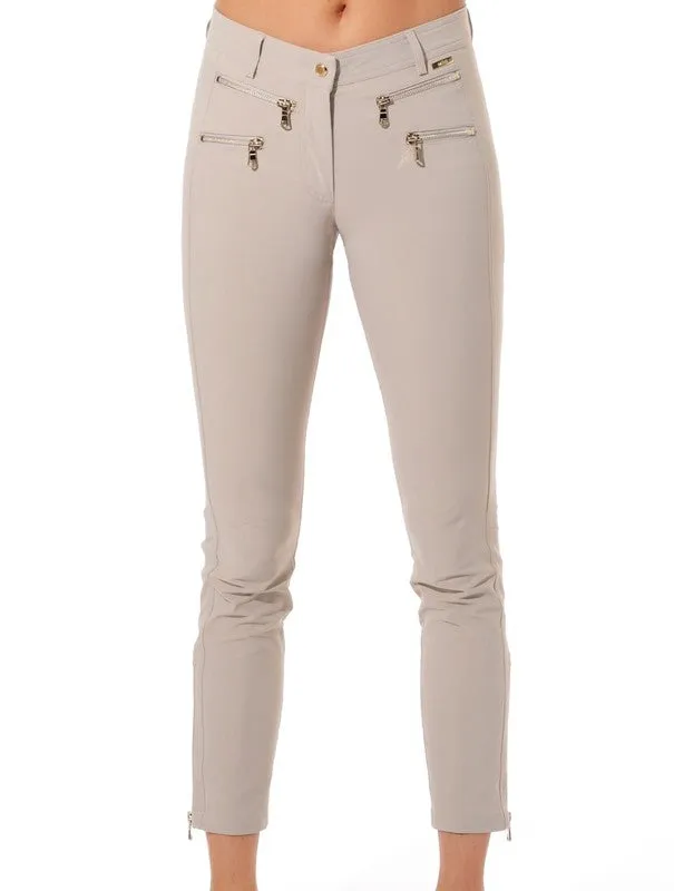 MDC Double Zip Ankle Pant - Taupe