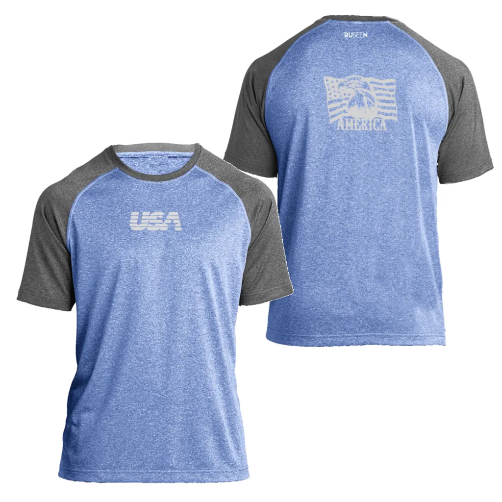 Men's Reflective Short Sleeve Shirt - America