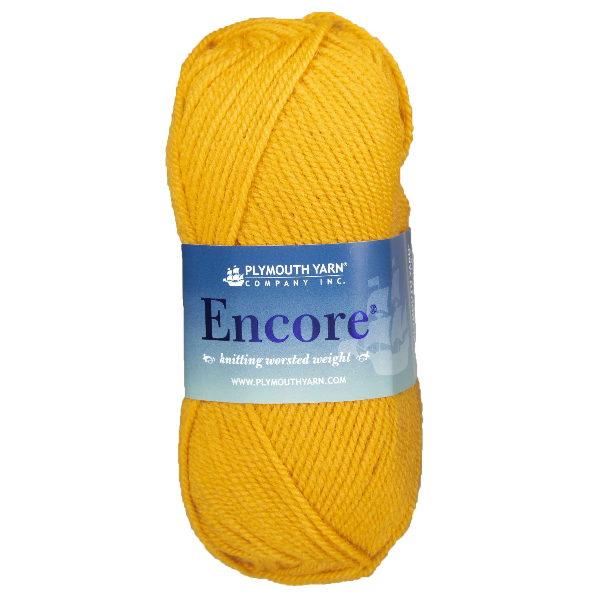 Plymouth Yarn Encore Worsted Yarn - 0460 Golden Glow