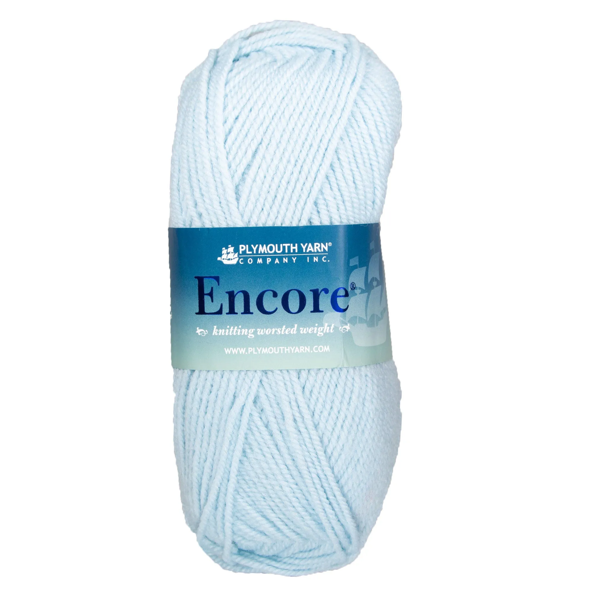 Plymouth Yarn Encore Worsted Yarn - 0793 Lite Blue