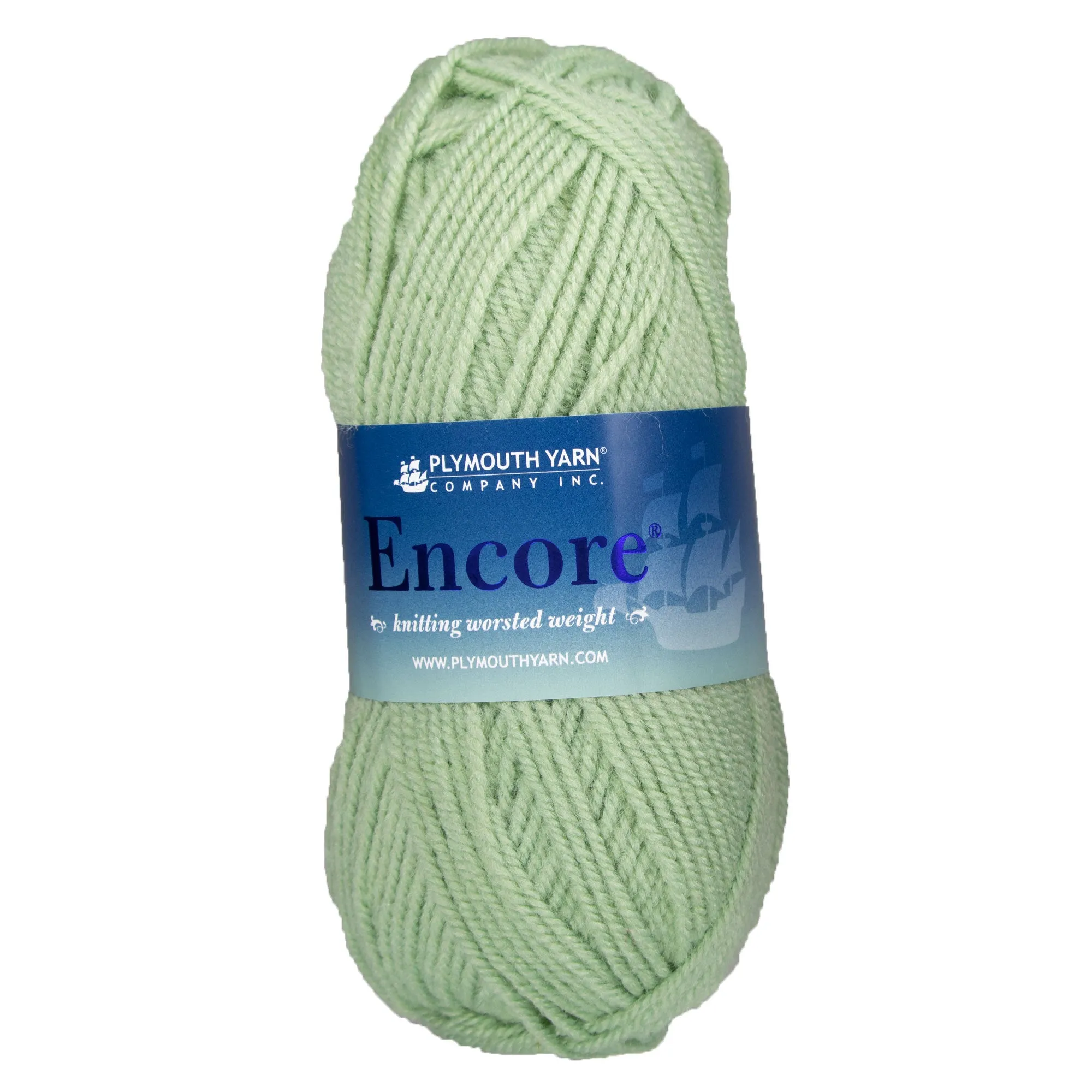 Plymouth Yarn Encore Worsted Yarn - 1231 Pale Greenhouse