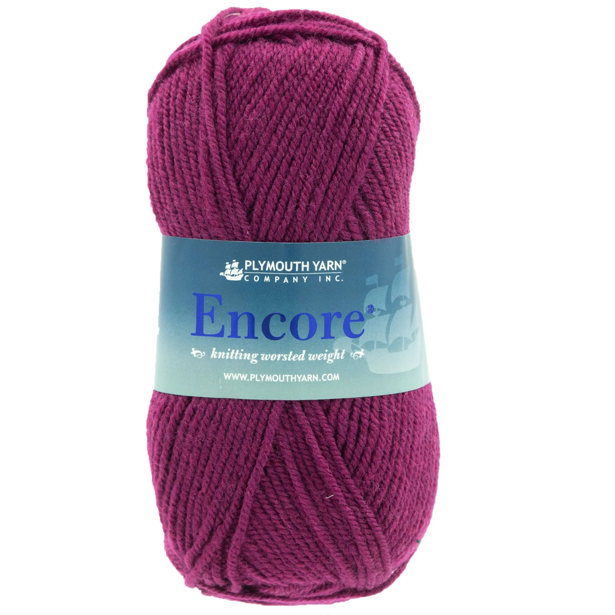 Plymouth Yarn Encore Worsted Yarn - 9860 Wildberry