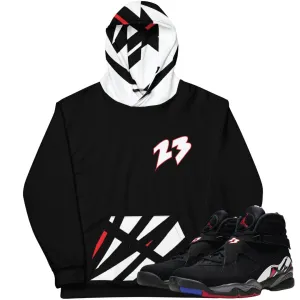 Retro 8 Playoff Pattern Hoodie