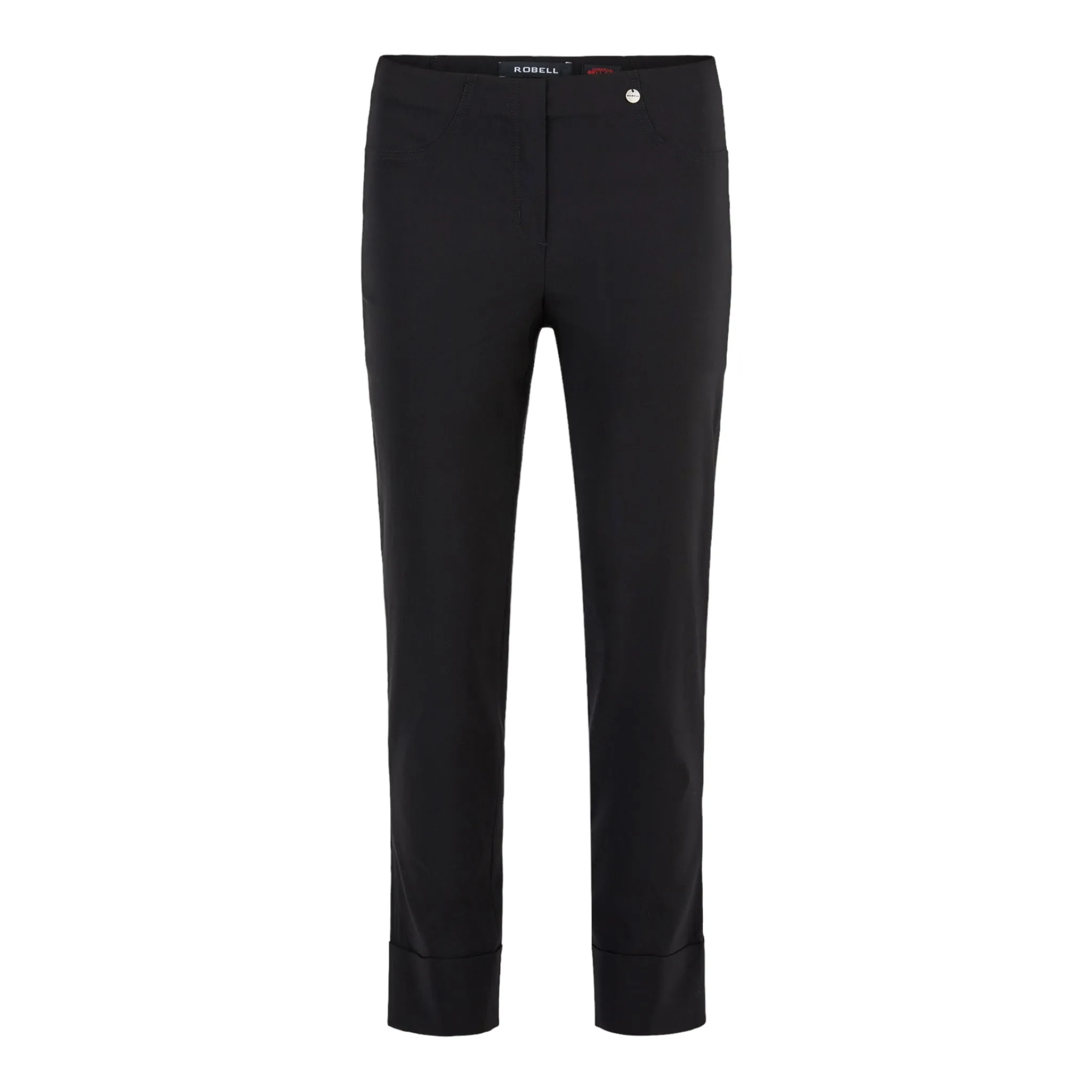 Robell Bella 09 Trousers with Cuff Black