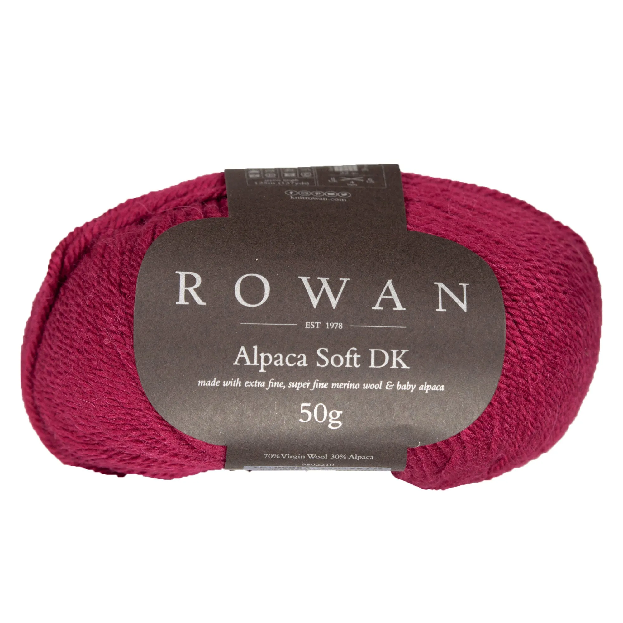 Rowan Alpaca Soft DK Yarn - 206 Deep Rose