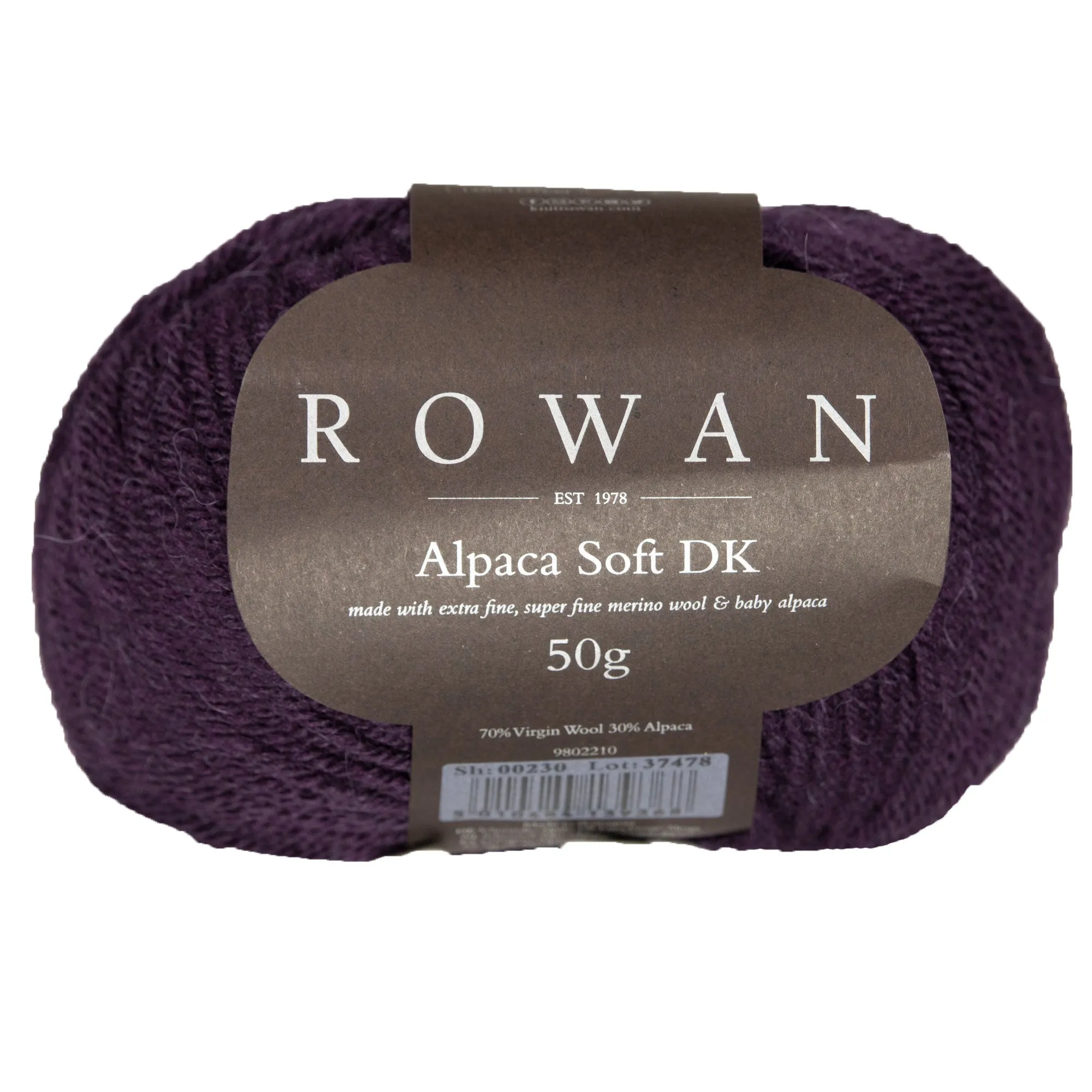 Rowan Alpaca Soft DK Yarn - 230 Dark Burgundy