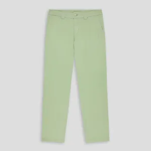 Slim-Fit Lightweight Cotton Trousers Dark Mint