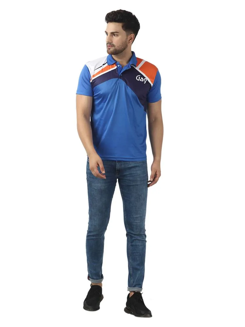 Stylish Multicoloured Polyester Printed Polos For Men