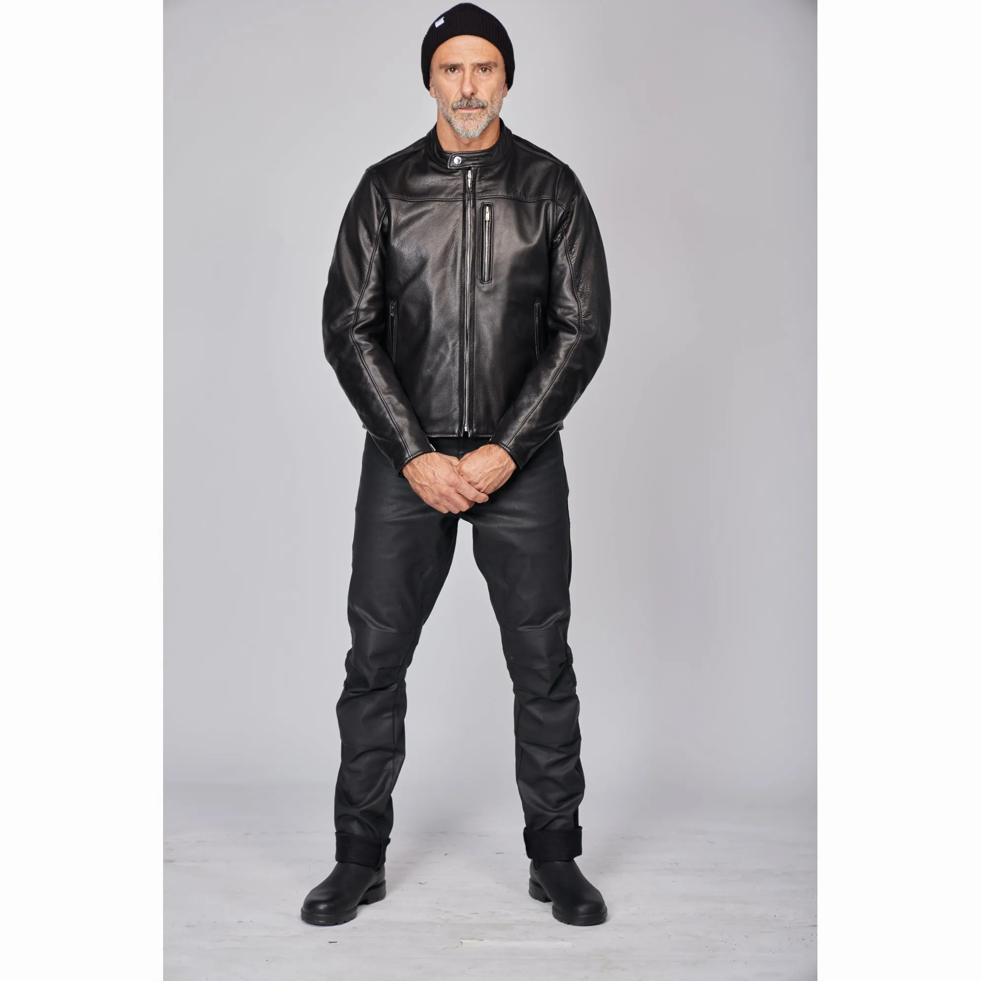 THE BOND STREET Leather Cafe Jacket