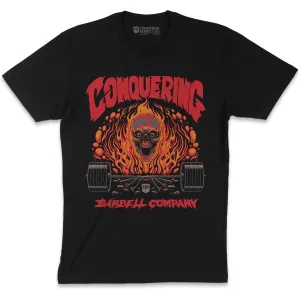 The Flaming Skull - Black Tee