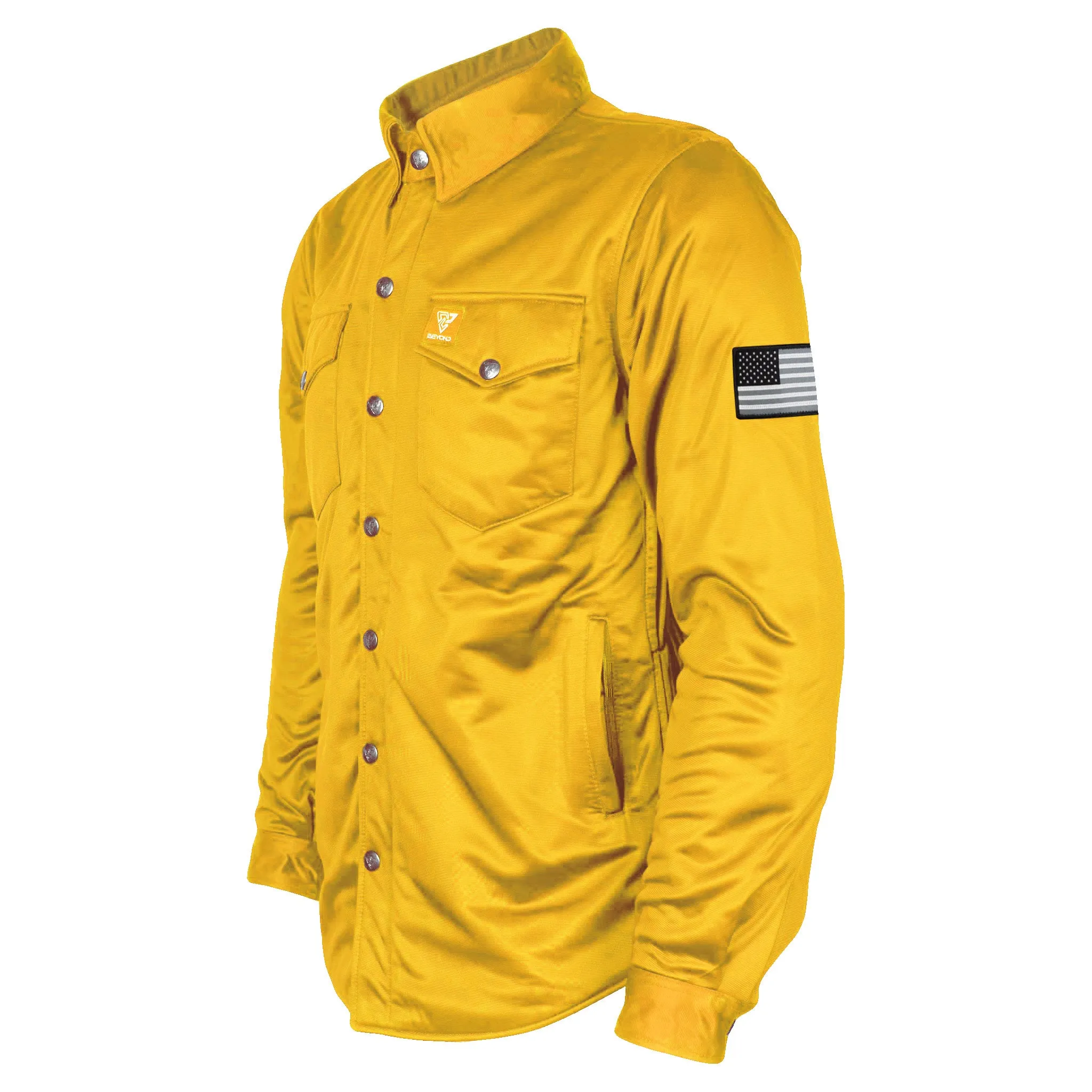 Ultra Protective Shirt - Yellow Solid with Pads