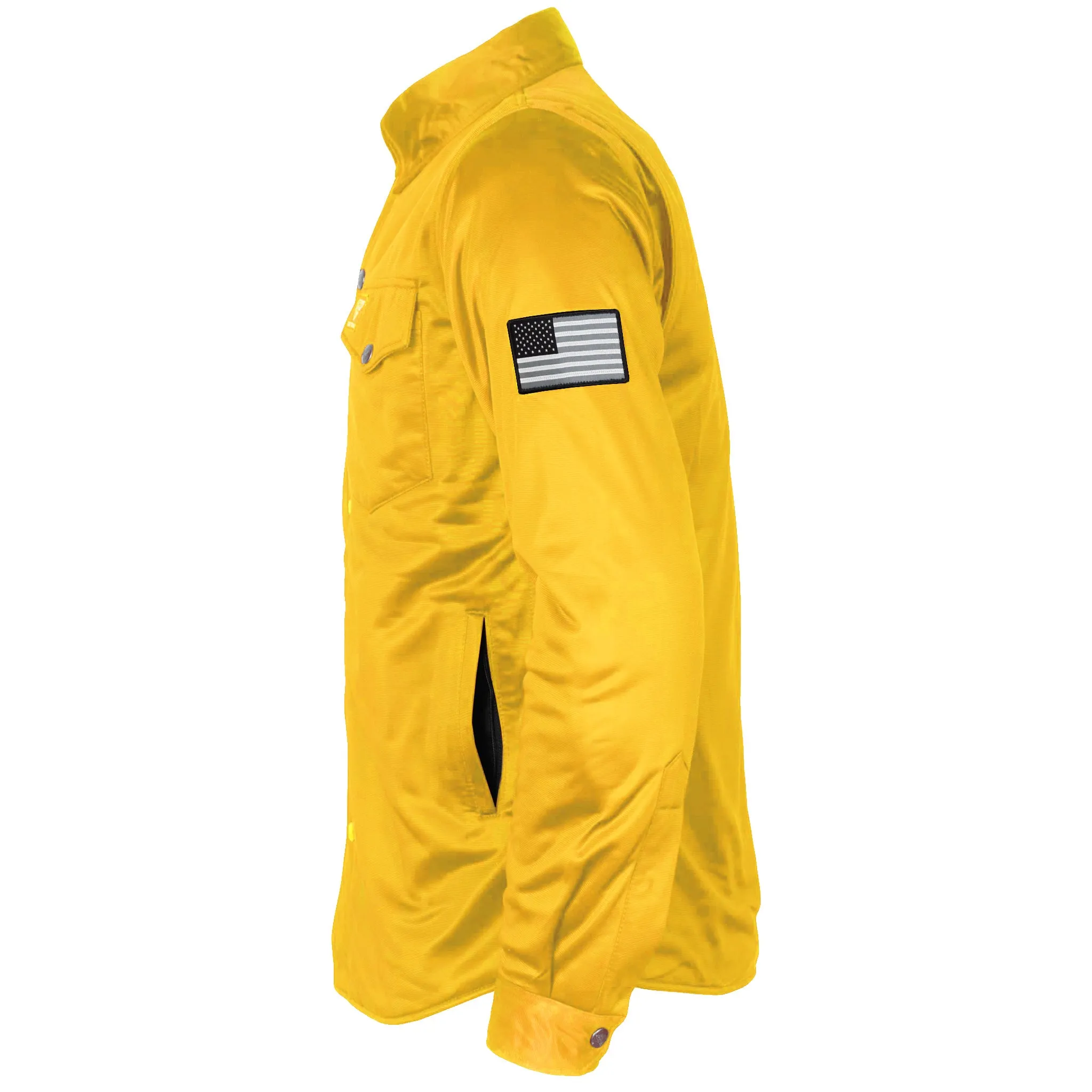 Ultra Protective Shirt - Yellow Solid with Pads