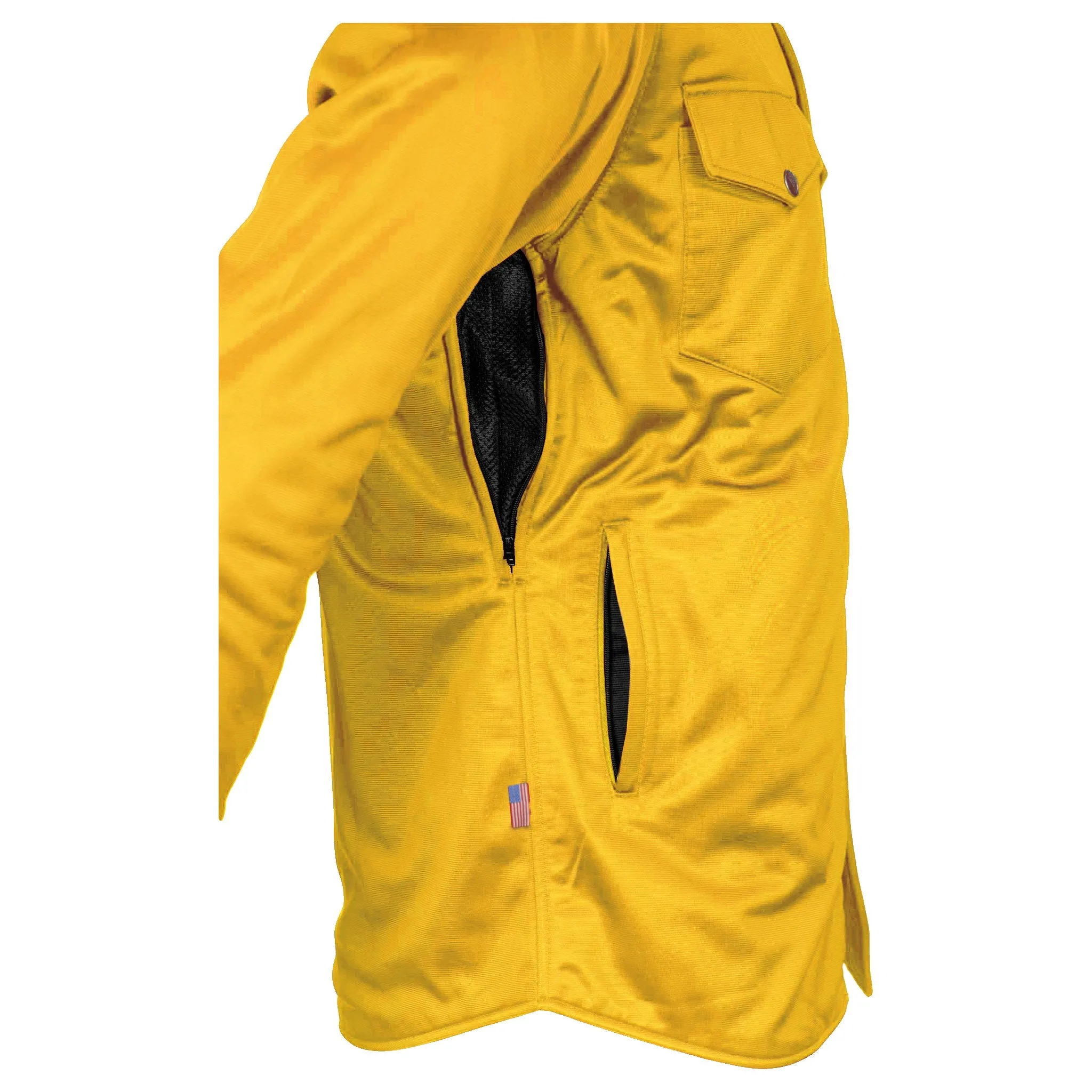 Ultra Protective Shirt - Yellow Solid with Pads