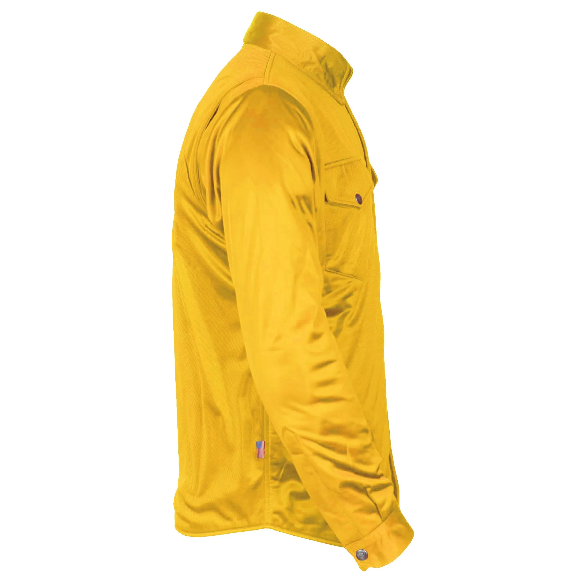 Ultra Protective Shirt - Yellow Solid with Pads